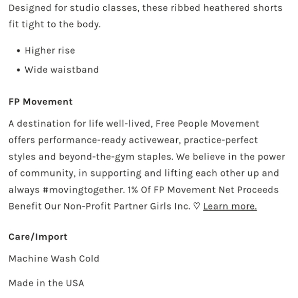 Nwot Free People Movement Prajna Shorts - Picture 5 of 11